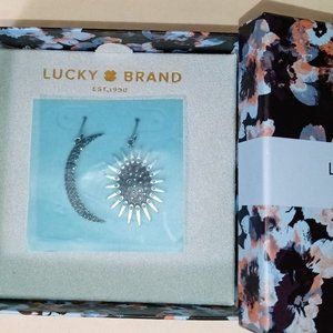 Lucky Brand Sun & Moon Mismatched earrings